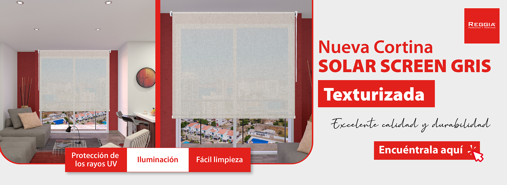 Solar screen gris texturizada